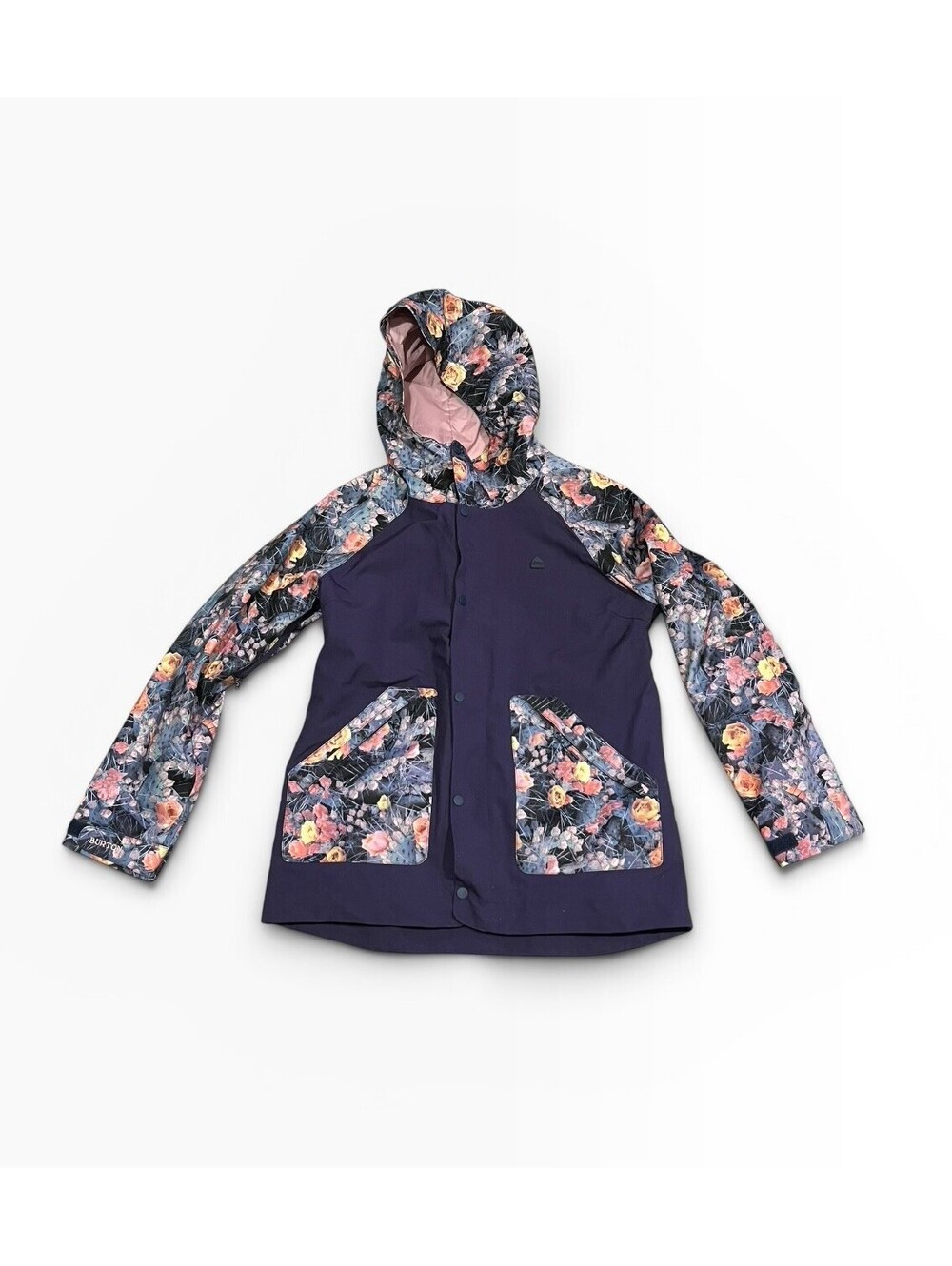 Burton Eastfall Women’s M Navy Floral Insulated Snowboard Ski Jacket